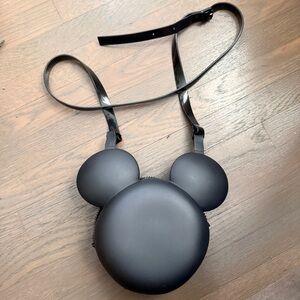 Melissa x Disney Black Mouse Ear Crossbody Bag
